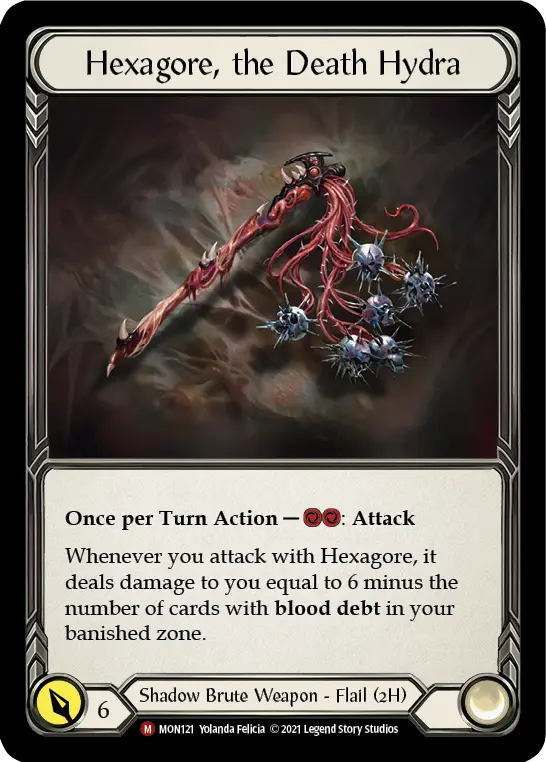 Hexagore, the Death Hydra — Monarch — Cold Foil
