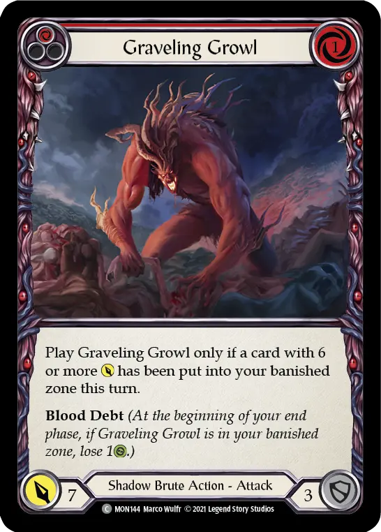 Graveling Growl — Monarch — Rainbow Foil