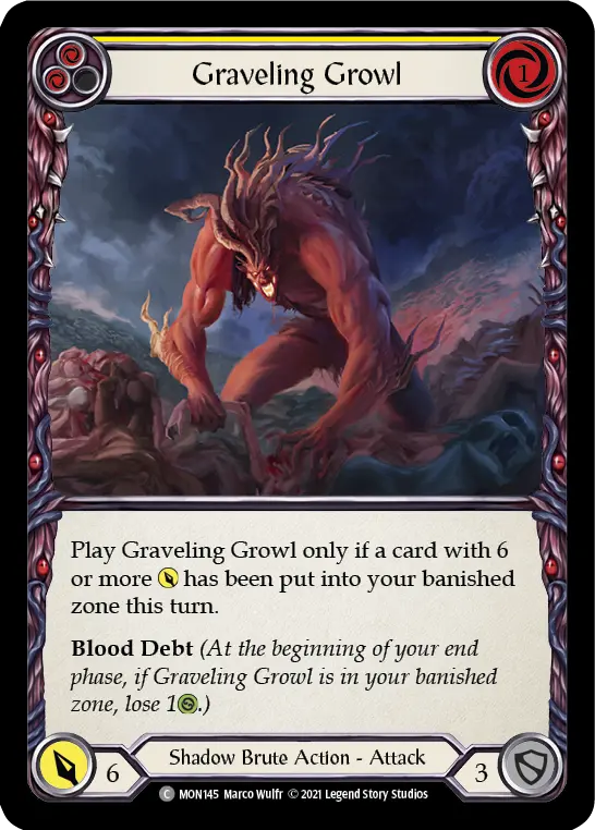 Graveling Growl — Monarch — Rainbow Foil
