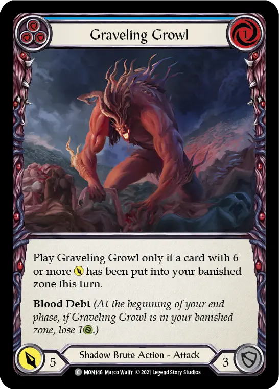 Graveling Growl — Monarch — Rainbow Foil