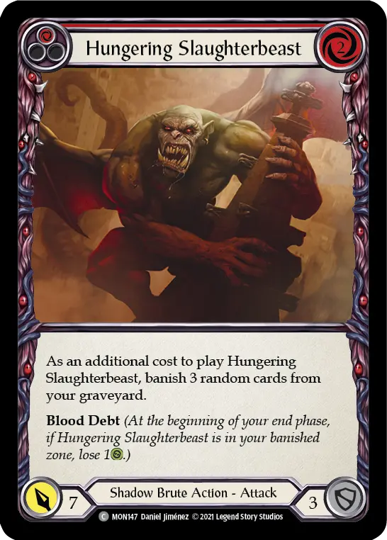 Hungering Slaughterbeast — Monarch — Rainbow Foil