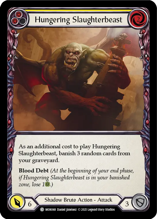 Hungering Slaughterbeast — Monarch — Rainbow Foil