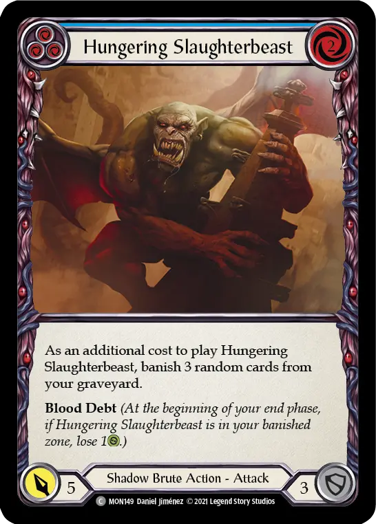 Hungering Slaughterbeast — Monarch — Rainbow Foil