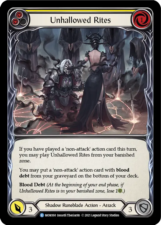 Unhallowed Rites — Monarch — Rainbow Foil