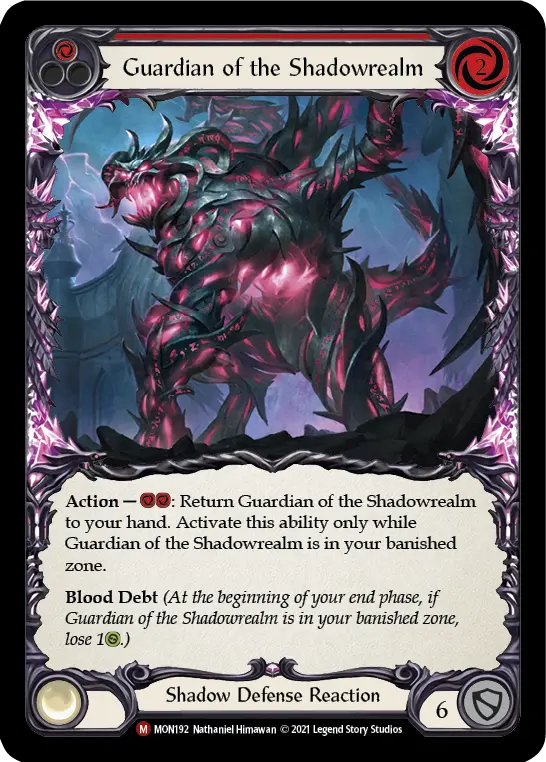 Guardian of the Shadowrealm — Monarch — Rainbow Foil