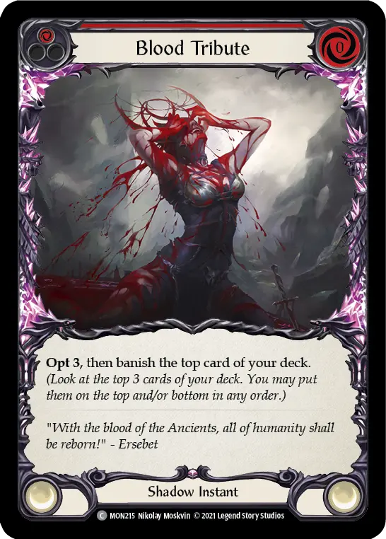 Blood Tribute — Monarch — Rainbow Foil