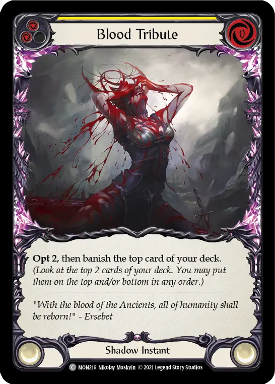 Blood Tribute — Monarch — Rainbow Foil
