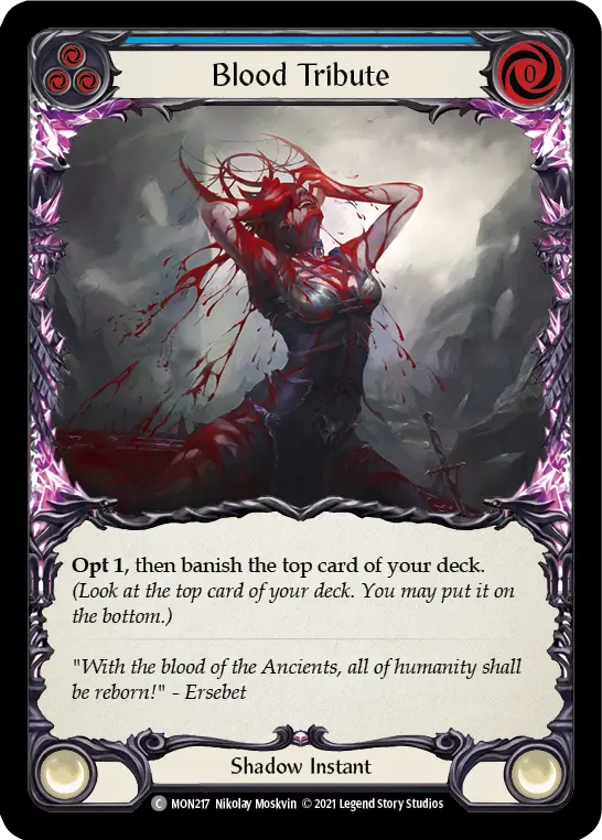 Blood Tribute — Monarch — Rainbow Foil