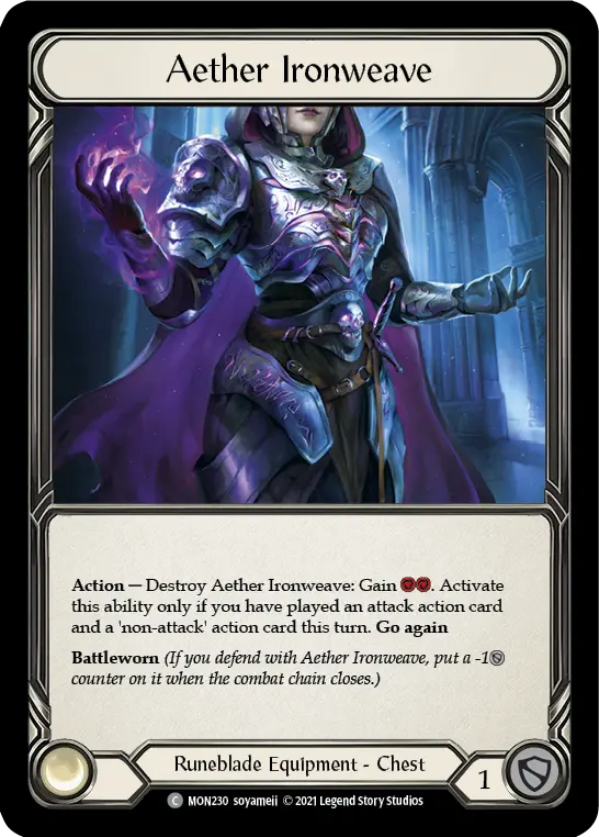 Aether Ironweave — Monarch — Cold Foil