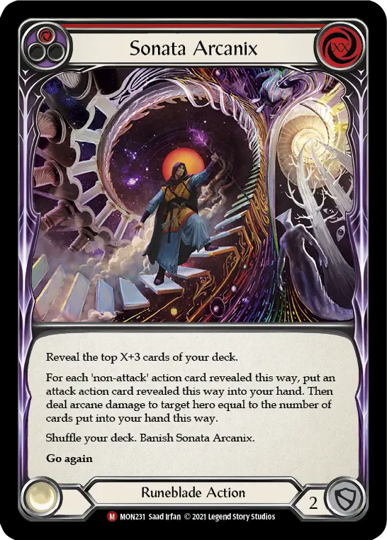 Sonata Arcanix — Monarch — Rainbow Foil