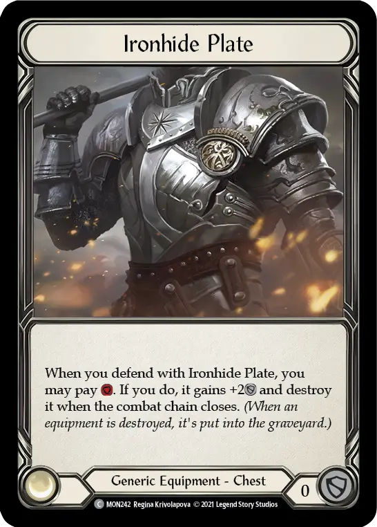 Ironhide Plate — Monarch — Cold Foil