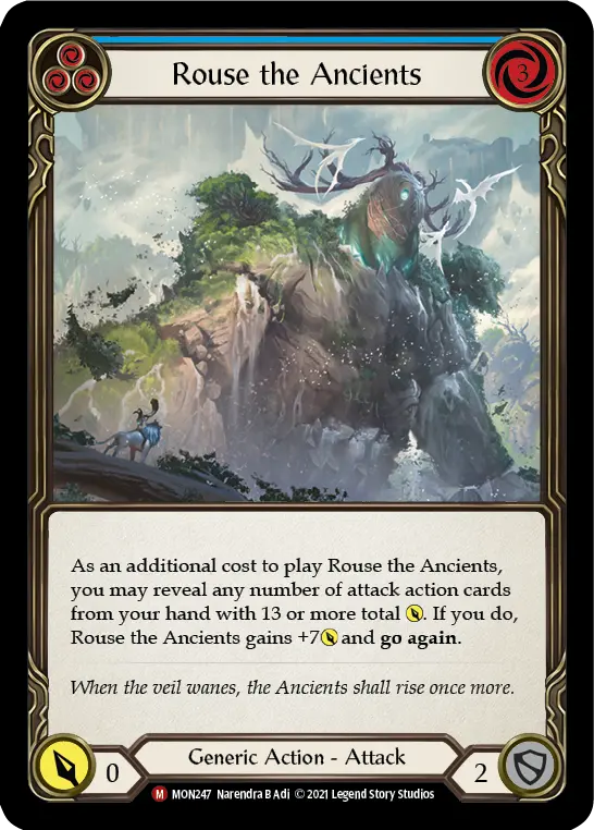Rouse the Ancients — Monarch — Rainbow Foil