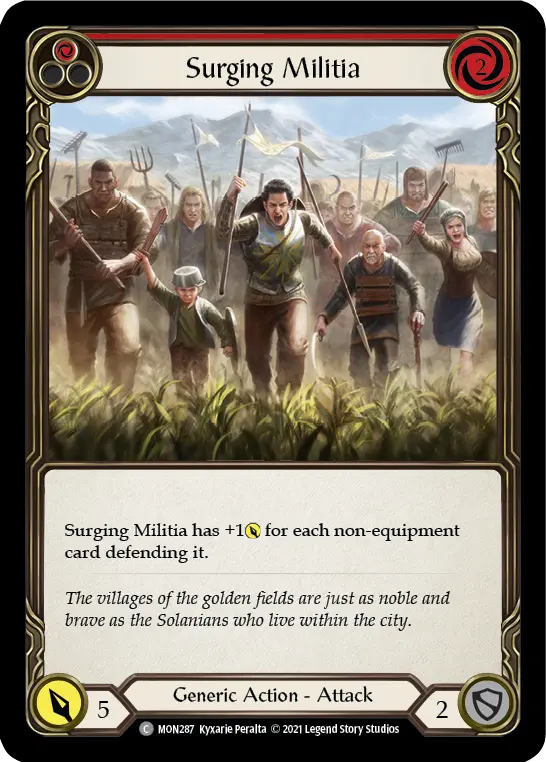 Surging Militia — Monarch — Rainbow Foil