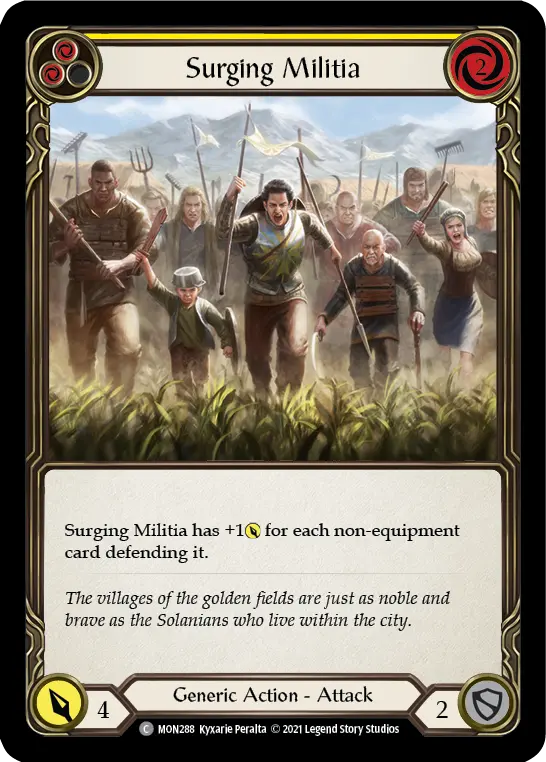 Surging Militia — Monarch — Rainbow Foil
