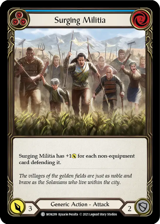 Surging Militia — Monarch — Rainbow Foil