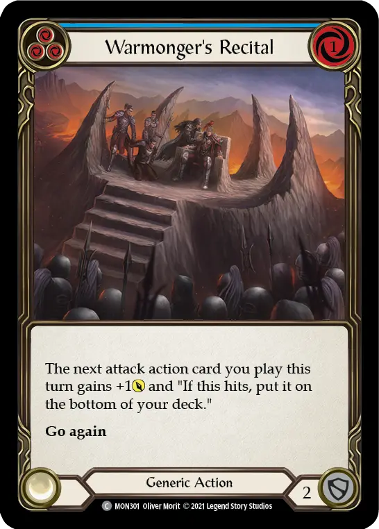 Warmonger's Recital — Monarch — Rainbow Foil