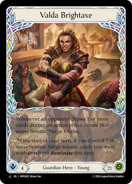 Valda Brightaxe — Extended Art — Cold Foil