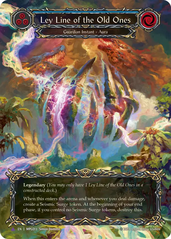 Ley Line of the Old Ones — Extended Art — Cold Foil