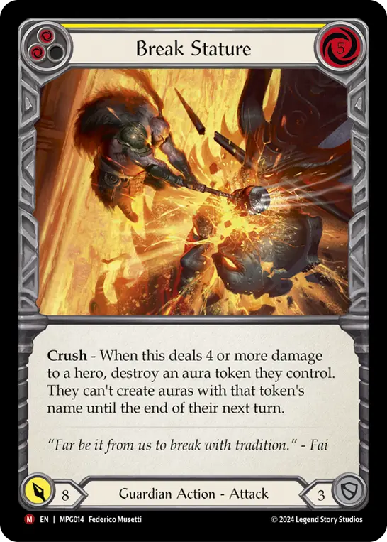 Break Stature — Rainbow Foil