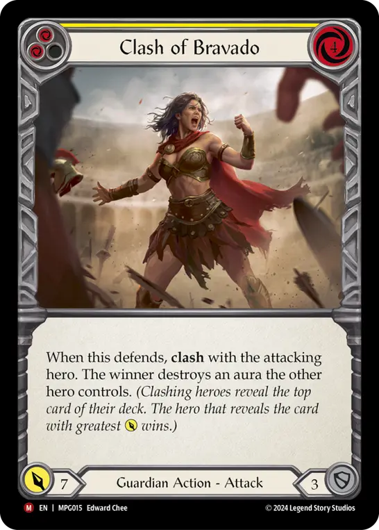 Clash of Bravado — Rainbow Foil
