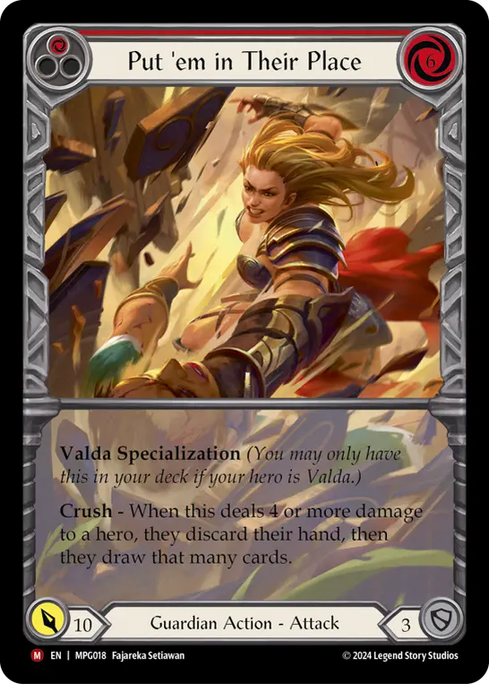 Put 'Em In Their Place — Extended Art — Rainbow Foil