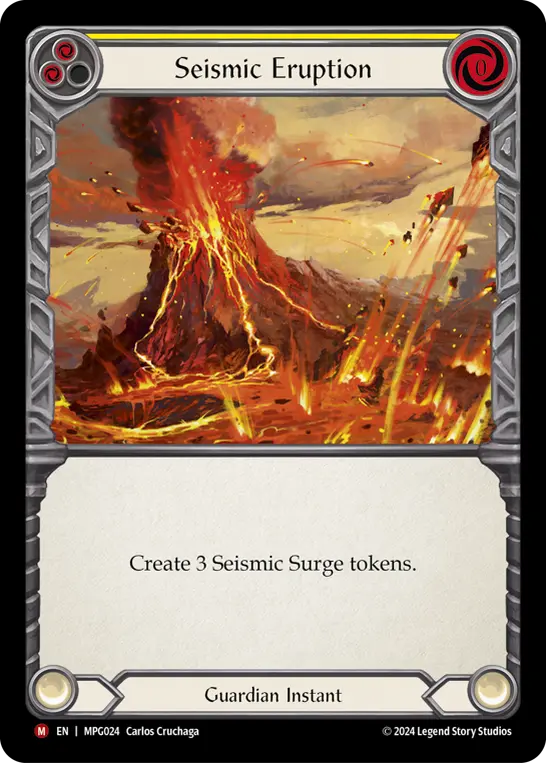 Seismic Eruption — Rainbow Foil