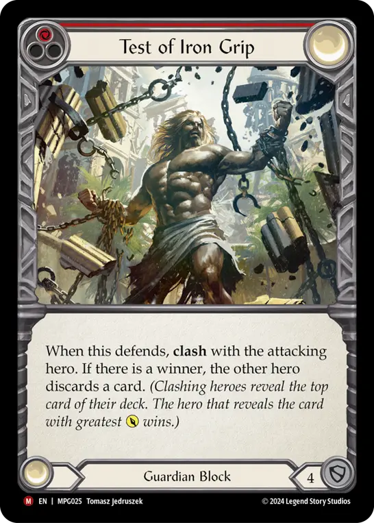 Test of Iron Grip — Rainbow Foil