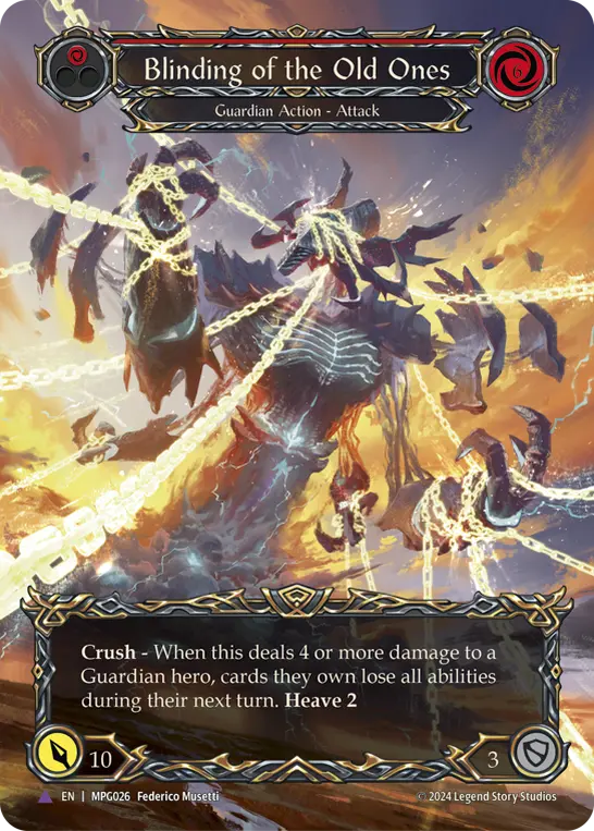 Blinding of the Old Ones — Extended Art — Cold Foil