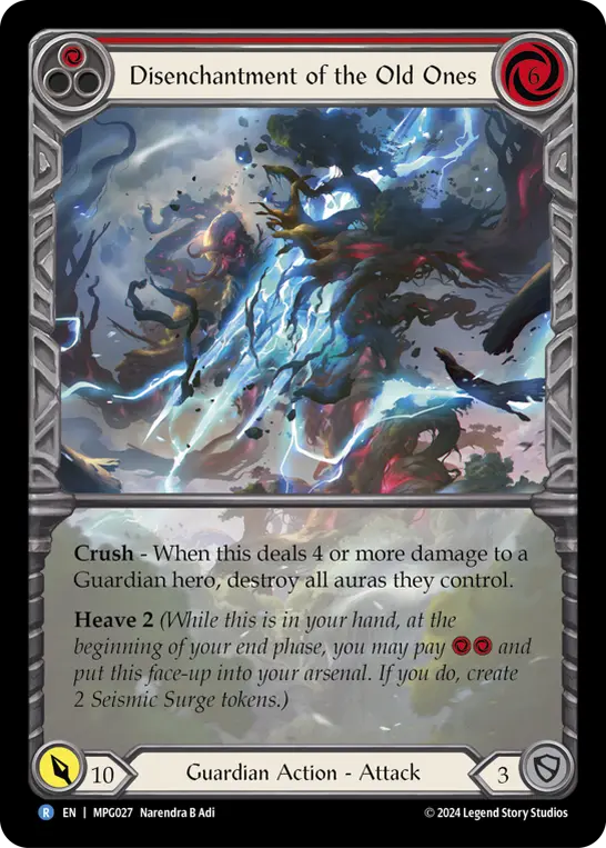Disenchantment of the Old Ones — Extended Art — Rainbow Foil