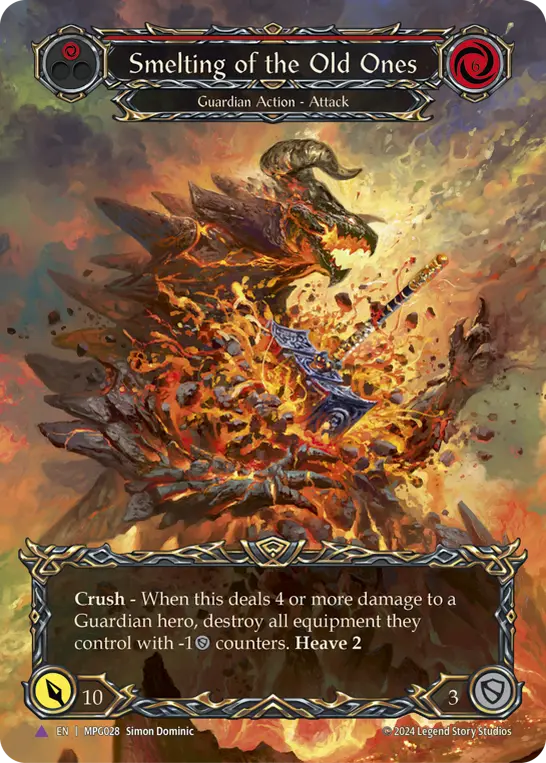 Smelting of the Old Ones — Extended Art — Cold Foil