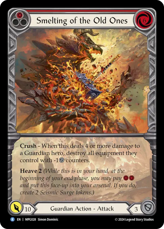 Smelting of the Old Ones — Extended Art — Rainbow Foil