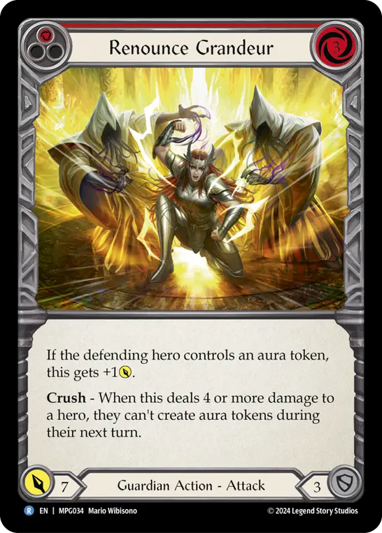 Renounce Grandeur — Rainbow Foil
