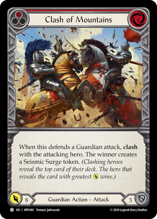 Clash of Mountains — Rainbow Foil