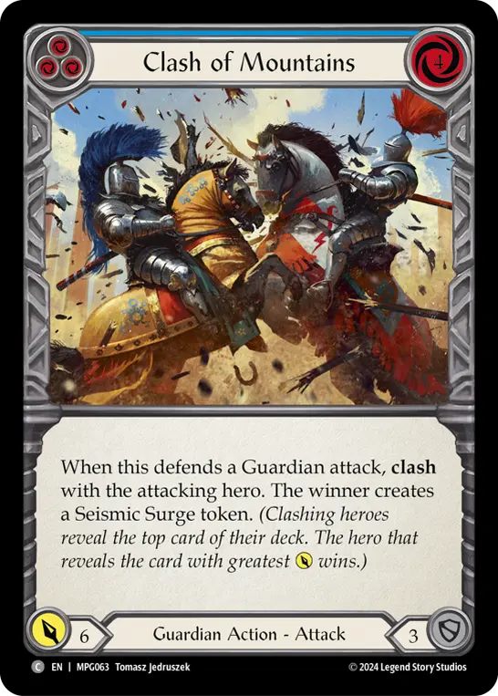 Clash of Mountains — Rainbow Foil