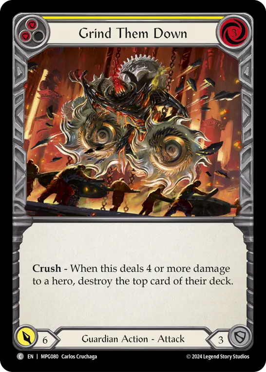 Grind Them Down — Rainbow Foil