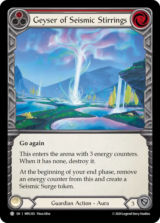 Geyser of Seismic Stirrings — Rainbow Foil