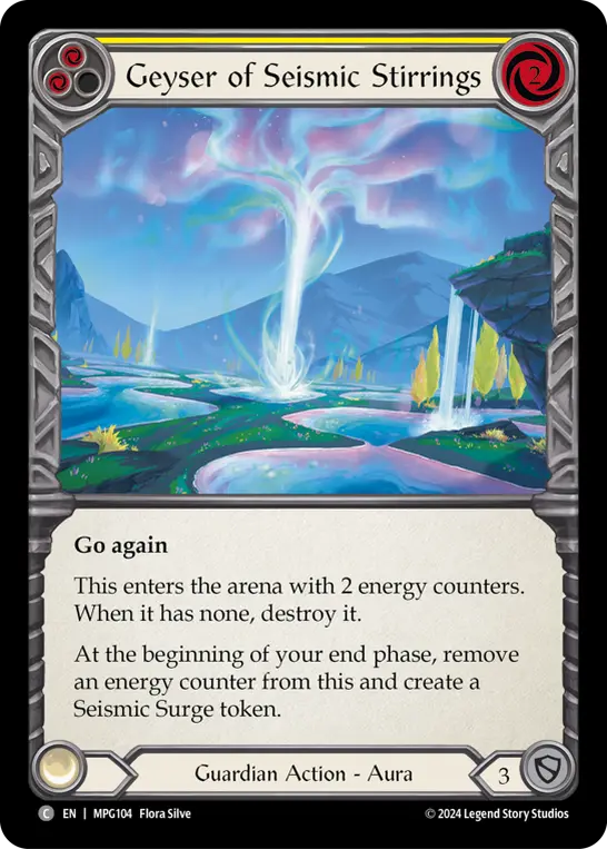 Geyser of Seismic Stirrings — Rainbow Foil