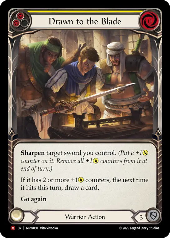 Drawn to the Blade — Rainbow Foil