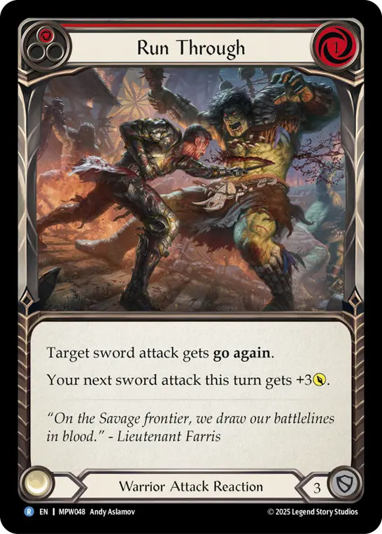 Run Through — Rainbow Foil