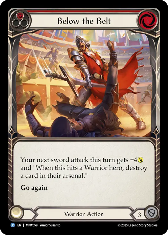 Below the Belt — Rainbow Foil