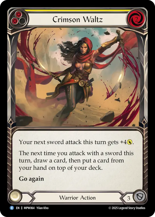 Crimson Waltz — Rainbow Foil