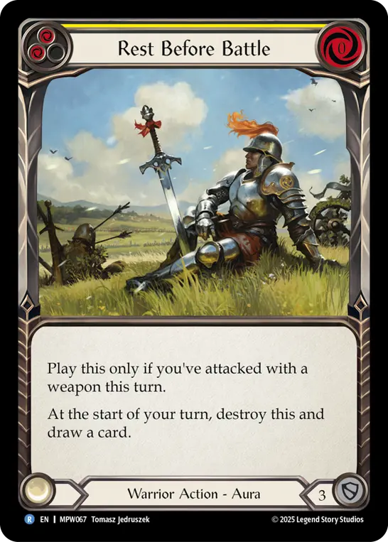 Rest Before Battle — Rainbow Foil