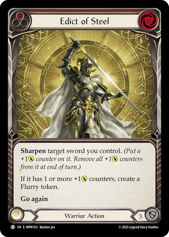 Edict of Steel — Rainbow Foil