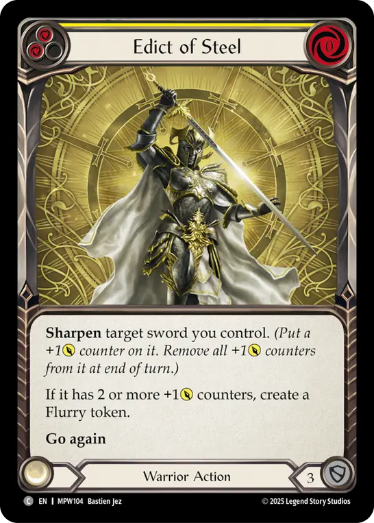 Edict of Steel — Rainbow Foil