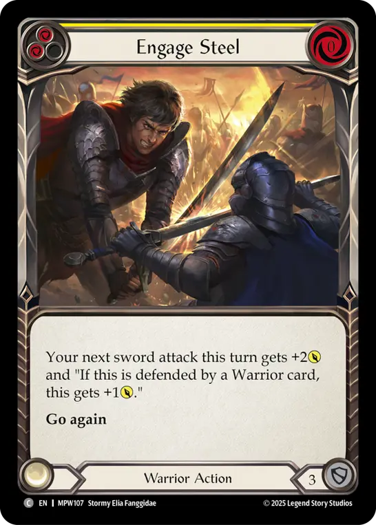 Engage Steel — Rainbow Foil