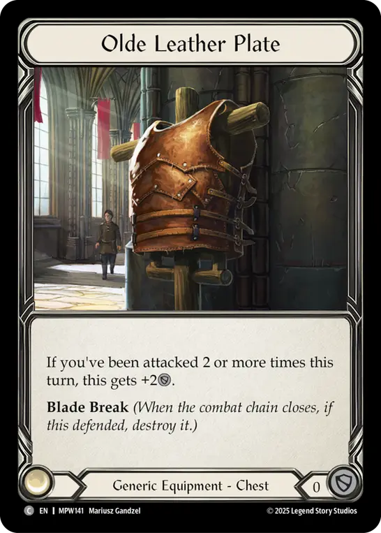 Olde Leather Plate — Cold Foil