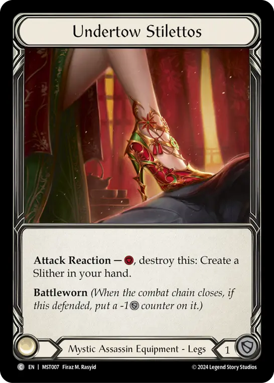 Undertow Stilettos — Cold Foil