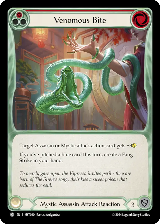Venomous Bite — Rainbow Foil