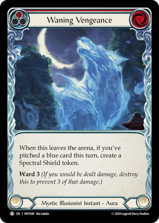 Waning Vengeance — Rainbow Foil
