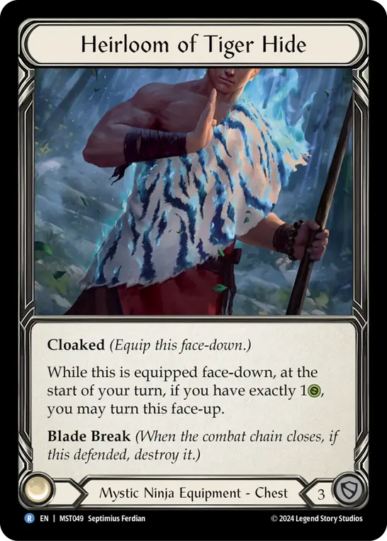 Heirloom of Tiger Hide — Cold Foil